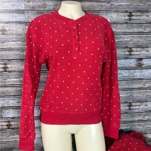 P.J. Salvage 3 piece pajama set Henley tank and pants size Small